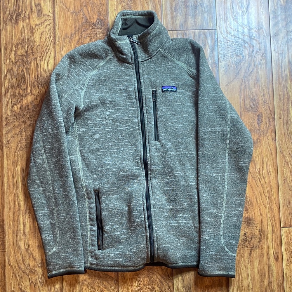 Patagonia gray mens large zip up Jacket
